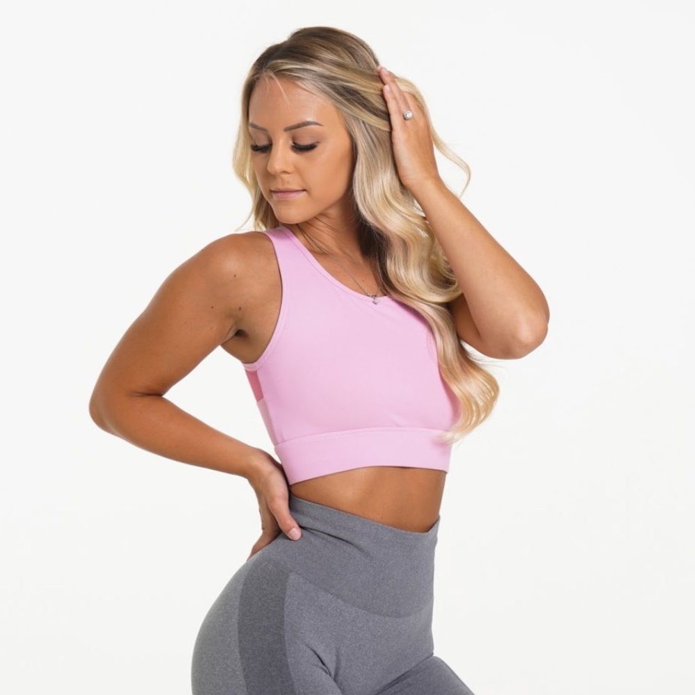 NVGTN flamingo lush mesh sports bra